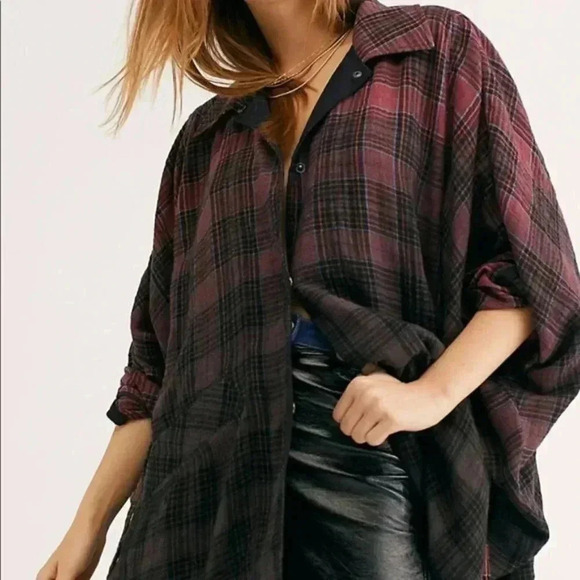 Free People You Wish Shirt Jacket - Picture 1 of 3